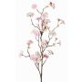 Artificial branch ornamental peach KENZUN, blossoms, light pink, 4ft/110cm, Ø0.8"-2.4"/2-6cm