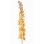 Artificial velvet steppe candle, UCHANA, yellow-gold, 4ft/110cm, Ø2.8"/7cm
