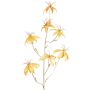 Velvet Gloriosa decorative branch NESTOS, yellow-gold, 4ft/110cm