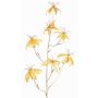 Velvet Gloriosa decorative branch NESTOS, yellow-gold, 4ft/110cm