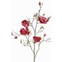 Velvet magnolia branch JACKA, fuchsia, 3ft/105cm