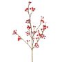 Artificial snowberry branch HARMONIA, berries, red, 80cm