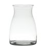 Vase for flowers MAISIE, glass, clear, 8"/20cm, Ø5.5"/14cm