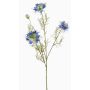 Decorative branch Nigella JENNIE, blue, 28"/70cm