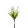 Artificial bunch of lily of the valley LEGOL, white, 14"/35cm