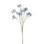 Artificial gypsophila LITAGO, blue, 28"/70cm, Ø0.6"/1,5cm