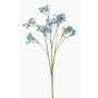 Artificial gypsophila LITAGO, blue, 28"/70cm, Ø0.6"/1,5cm