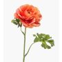 Artificial ranunculus KRISTY, salmon-orange, 24"/60cm