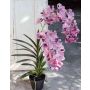 Artificial flower Vanda Orchid ROSEMARIE, pink-purple, 3ft/100cm