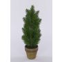 Artificial Sitka spruce VARUS, in a decorative pot, green, 16"/40cm