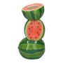 Single flower vase Watermelons TILLAS made of ceramic, red-green-blue, 4.6"x4"x8"/11,7x10x21cm
