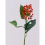 Artificial Elderberry spray HOLDA, with berries, orange, 18"/45cm