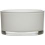 Decorative glass bowl VERA EARTH, white, 3.1"/8cm, Ø6"/15cm