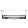 Decorative glass bowl VERA EARTH, clear, 3.1"/8cm, Ø10"/25cm