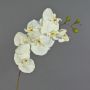 Artificial Phalaenopsis orchid spray RICKY, white, 3ft/105cm