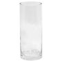 Cylindrical flower vase SANSA OCEAN, clear, 8"/20cm, Ø3.1"/8cm