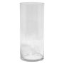 Cylindrical flower vase SANSA OCEAN, clear, 14"/35cm, Ø5.9"/15cm