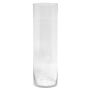 Cylindrical flower vase SANSA OCEAN, clear, 20"/50cm, Ø5.9"/15cm