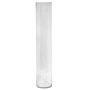 Cylindrical flower vase SANSA OCEAN, clear, 31"/80cm, Ø5.9"/14.9cm