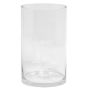 Cylindrical flower vase SANSA OCEAN, clear, 12"/30cm, Ø8"/20cm