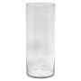 Cylindrical flower vase SANSA OCEAN, clear, 20"/50cm, Ø8"/20cm