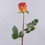 Artificial rose OPHELIE, orange-yellow, 33"/85cm, Ø2.8"/7cm