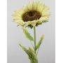 Artificial flower sunflower BELITA, light yellow, 5ft/145cm, Ø9"/23cm