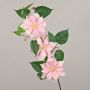 Plastic clematis spray SALIYA, pink-white, 31"/80cm, Ø5.5"/14cm