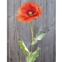 Artificial poppy flower ESILA, orange, 31"/80cm