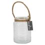 Lantern KAPPY with cord, pattern, clear, 14,5cm, Ø11cm