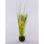 Artificial grass Star of Bethlehem MANFREDO, soil ball, yellow, 16"/40cm