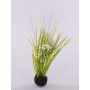 Artificial grass Star of Bethlehem MANFREDO, soil ball, white, 16"/40cm