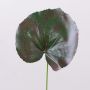 Artificial geranium leaf HEIDEGARD, green-red, 15"/38cm, Ø5.5"/14cm