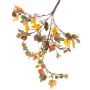 Fake Ivy bush LOKI, on spike, red-yellow, 14"/35cm