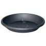 Round planter coaster DONIKA made of plastic, with holes, anthracite, 2.4"/6cm, Ø17"/44cm