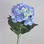 Fake hydrangea ANGELINA, blue-violet, 28"/70cm, 9"/23cm