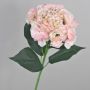 Fake hydrangea ANGELINA, light pink-green, 28"/70cm, 9"/23cm
