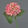 Fake hydrangea HERMINE, light pink-pink, 26"/65cm