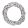 Dried wreath willow DEMETRIUS, white, 6cm, Ø30cm