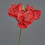 Artificial amaryllis spray BENITA, red, 22"/55cm, Ø4"/10cm