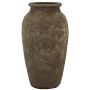 Ceramic vase SENTIF textured, grey, 50cm, Ø26cm