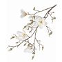 Artificial magnolia spray LORA, cream, 4ft/110cm, Ø4"-4.7"/10-12cm