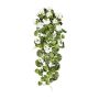 Decorative flower Hanging geraniums DOLKREN, spike, crossdoor, white, 31"/80cm