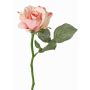 Fake rose ELLI, pink, 12"/30cm, Ø2.6"/6.5cm