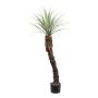 Plastic palm tree Yucca CLATA, grey-green, 4ft/120cm
