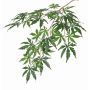Fake Japanese maple spray DIRK, flame-resistant, green, 28"/70cm
