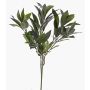 Fake Laurel foliage spray NAGISA, hardly inflammable, green, 20"/50cm