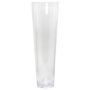 Glass Floor vase Konisch AMNA OCEAN, recycled, clear, 50cm, Ø15cm