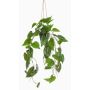 Artificial Philodendron Scandens hanging basket URCO, decorative pot, 31"/80cm