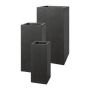 Square column planter KIRIMA, 3 pieces, fibreglass, anthracite, 8"x8"x20"/20x20x50cm, 10"x10"x24"/26x26x60cm, 13"x13"x28"/33x33x70cm